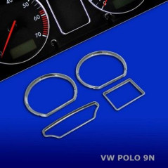 Encadrements chromés pour tableau de bord VW Polo 9N Encadrements chromés