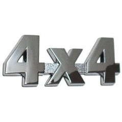 Emblème Adhésif Chrome 3D 4x4