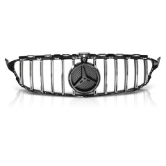 Calandre Chorme/Noir brillant Look GTR pour Mercedes W205 14-18 Calandres