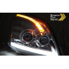 Phares Avant Tube Light SEQ LED chrome pour Toyota Land Cruiser 120 03-09