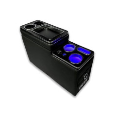 Console Centrale avec Compartiment Ports USB et éclairage bleu pour VW T5 / T6